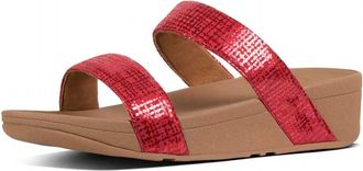 FitFlop Lottie Chainprint Slide In Adrenaline Red