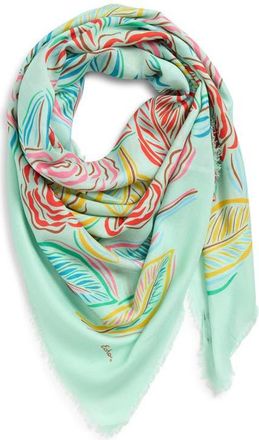 Echo Gestural Rose Print Square Scarf in Multi at Nordstrom