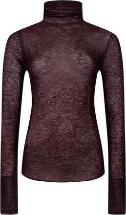 Pinko Coltruien - Dames - Coltruien - Paars - L - Truien & Vesten