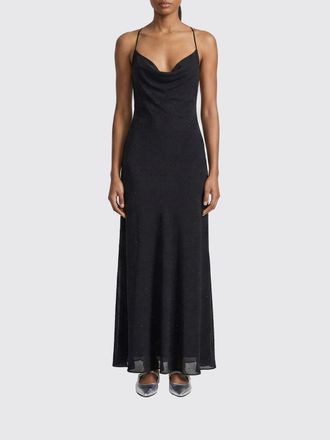 Pinko Abito Farro in crepe de chine e strass Pinko