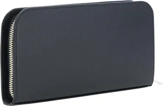 Saint Laurent Mens Grain De Poudre Leather Wallet Black Calf Bos Taurus