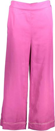 Kocca Roze Damesbroek met Elastische Taille - Dames - Wijde Broeken - Roze - M - Broeken