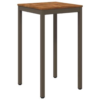 vidaXL Mesa De Bar Para Jard&iacute;n Natural Y Caf&eacute; 60 X 60,5 X 105 Cm Vidaxl