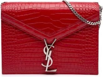 Saint Laurent Pre-owned Cassandra Schoudertas - Dames - Vintage Schoudertas - Rood - ONE Size - Leer - Vintage