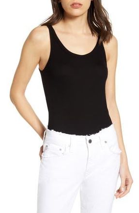 AG - Adriano Goldschmied Jagger Ribbed Tank Top in True Black at Nordstrom Rack, Size X-Small
