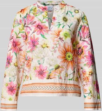 Emily van den Bergh Bluse mit Tunikakragen in Weiss, Gr&ouml;&szlig;e 36