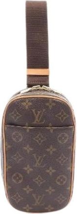 Louis Vuitton Pre-owned Pochette Gange Monogram Heuptas - Dames - Vintage Schoudertas - Bruin - ONE Size - Leer - Vintage