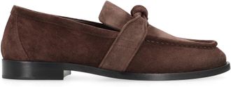 Bottega Veneta Mens Astaire Suede Loafers Brown Chamois