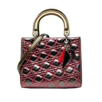Dior Pre-owned Lady Dior - Dames - Vintage Handtas - Grijs - ONE Size - Vintage