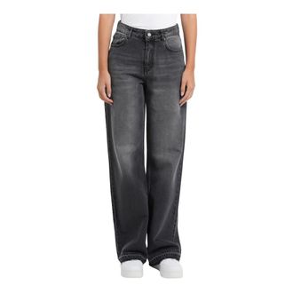 Fracomina Wide Jeans - Dames - Jeans - Grijs - Maat: W31 Katoen