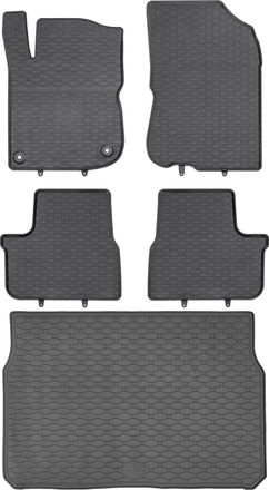 OEM Juego De Alfombrillas De Goma Para Peugeot 208 I Hatchback (de Marzo De 2012 A Mayo De 2019) + Alfombrilla Para El Maletero