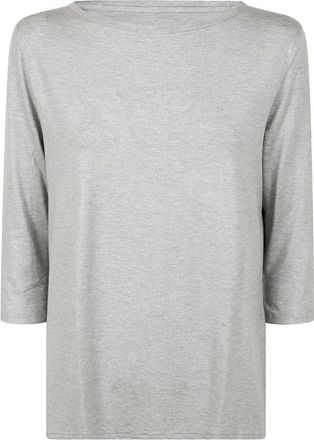 Majestic Boat Neck 3/4 Sleeves Sweater