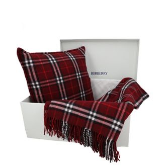 Burberry Check Cashmere Cushion and Blanket