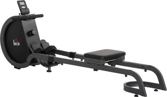 HOMCOM Magnetic Foldable Rower with 16 Level Adjustable Resistance Home