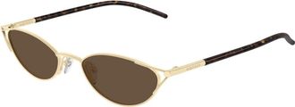 Alexander McQueen Alexander McQueen, Sunglasses, female, Yellow, Size: 50 MM Am0563S Sunglasses