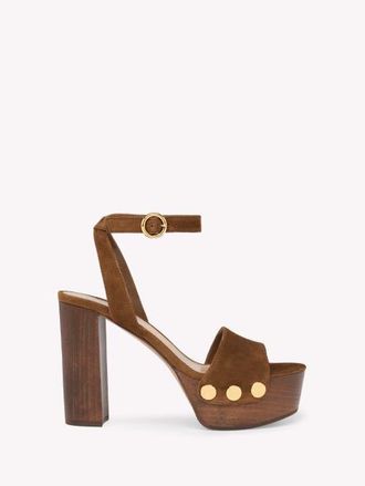 Gianvito Rossi Ard&egrave;a Sandals in Brown Leather at Nordstrom, Size 39.5