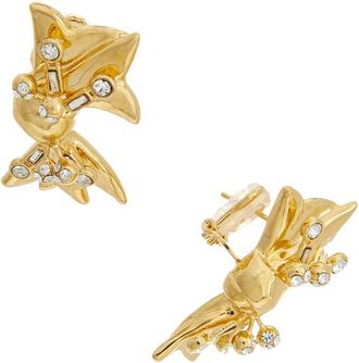 Oscar De La Renta Mill Bow Earrings