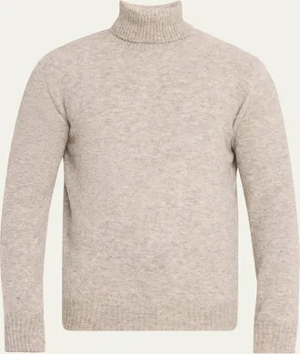Brunello Cucinelli Mens Alpaca Blend Turtleneck Sweater