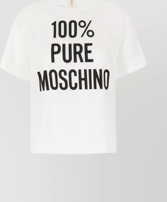 Moschino loose fit round neckline short sleeves blouse