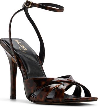 Aldo Meteora Ankle Strap Sandal in Brown at Nordstrom, Size 7.5