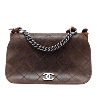 Chanel Pre-owned Vintage Crossbody Bag - Dames - Pre-owned - Bruin - Maat: ONE Size Leer