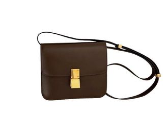 Celine Classic Tan Leater Box Bag