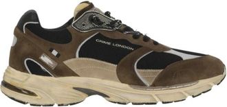 Crime London Fugitive 9094 - Heren - Sneakers - Bruin - 44 EU - Leer - Schoenen