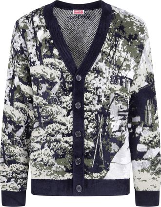 Kenzo Sweater Tree Pattern Kenzo Japanese Garden