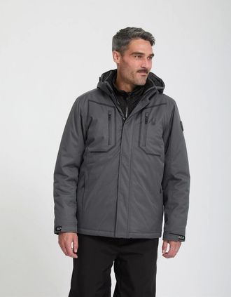 Spyder Mens Mens Snow System Ski Jacket - Grey - Size: Regular/42