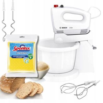 OEM Batidora De Mano Bosch Robot Misa Mqwpl2000 Clevermixx 375w + Pa&ntilde;os Spontex