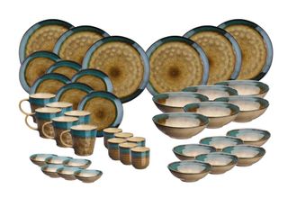 Bj&ouml;rn Borg Juego de vajilla ISLAND - 42 Piezas - Tierra y mar