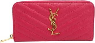Saint Laurent Pre-owned Long Wallet (bi-fold) - Dames - Vintage Accessoires - Roze - ONE Size - Vintage