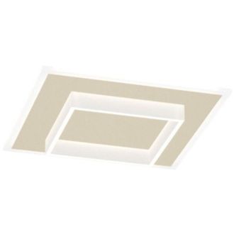 Top-Light Plafoniera moderna top light wish 1223 50 led cct switch metallo, finitura metallo sabbia