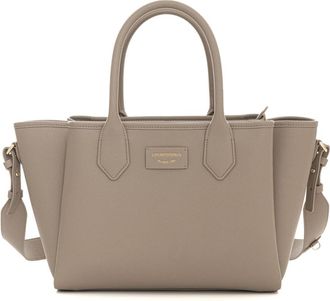 Emporio Armani Tas met drie compartimenten - Dames - Handtassen - Beige - ONE Size - Polyester - Tassen
