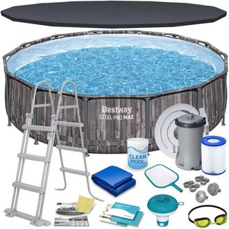 OEM Piscina De Jard&iacute;n Con Estructura De 427 X 107 Cm 17 En 1 Bestway 5614z