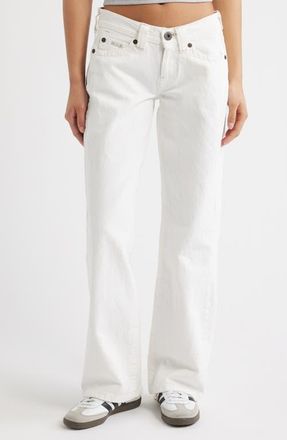 BDG Kayla Low Rise Wide Leg Jeans in White at Nordstrom, Size 26 32