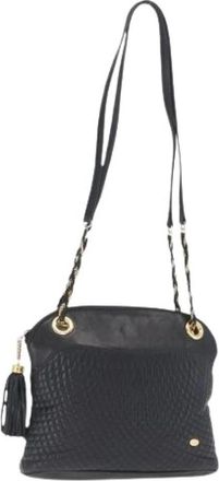 Bally Pre-owned Leren Schoudertas - Dames - Vintage Schoudertas - Blauw - ONE Size - Leer - Vintage