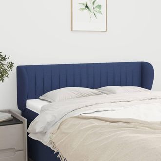 vidaXL Cabecero De Tela Azul 147x23x78/88 Cm Vidaxl