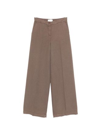Via Masini 80 Leinenhose mit weitem Bein