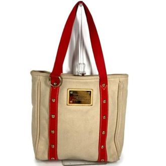 Louis Vuitton Pre-owned M40035 Bolso Tote - Pre-owned - Mujer - Beige - ONE SIZE