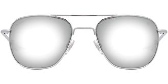 American Optical ORIGINAL PILOT Polarized 2SMNP Mens Sunglasses Silver Size 52