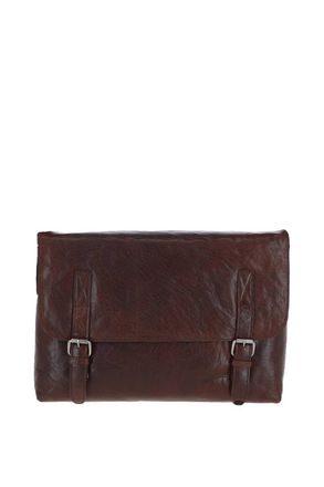 Ashwood Leather Mens Speranza Real Vintage Messenger Bag - Chocolate - One Size