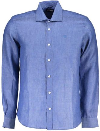 North Sails Mens Linen Longsleeve Dress Shirt - Light Blue - Size Medium