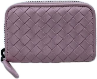 Bottega Veneta Pink Leather Coin Purse/Coin Case (Pre-Owned)