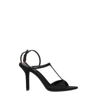 Givenchy Black Satin Stiletto Heel Womens Sandals