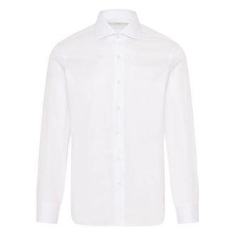 Barba Overhemden, Heren, Wit, 5Xl, Katoen, Italiaans katoenen overhemd