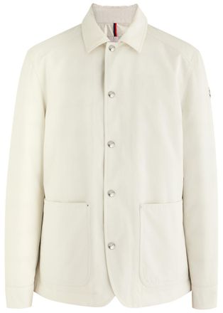 Moncler Buffaure Hooded Woven Jacket - White - 5 (UK44 / Xxl)