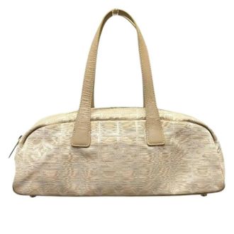 Chanel Pre-owned Handbags, female, Beige, Size: ONE SIZE Pre-owned New Travel Mini Boston Bag