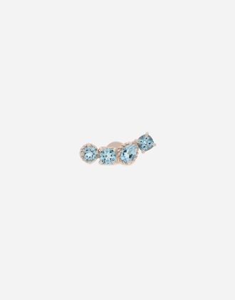 Dolce & Gabbana Rainbow Monocolore Single Earring - Woman Earrings White Gold Onesize