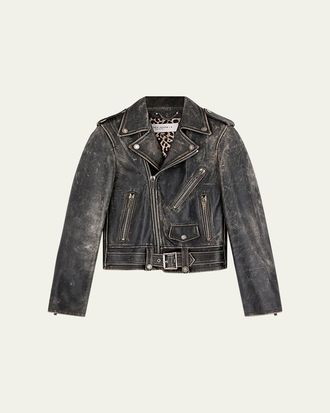 Golden Goose Golden Bull Leather Jacket